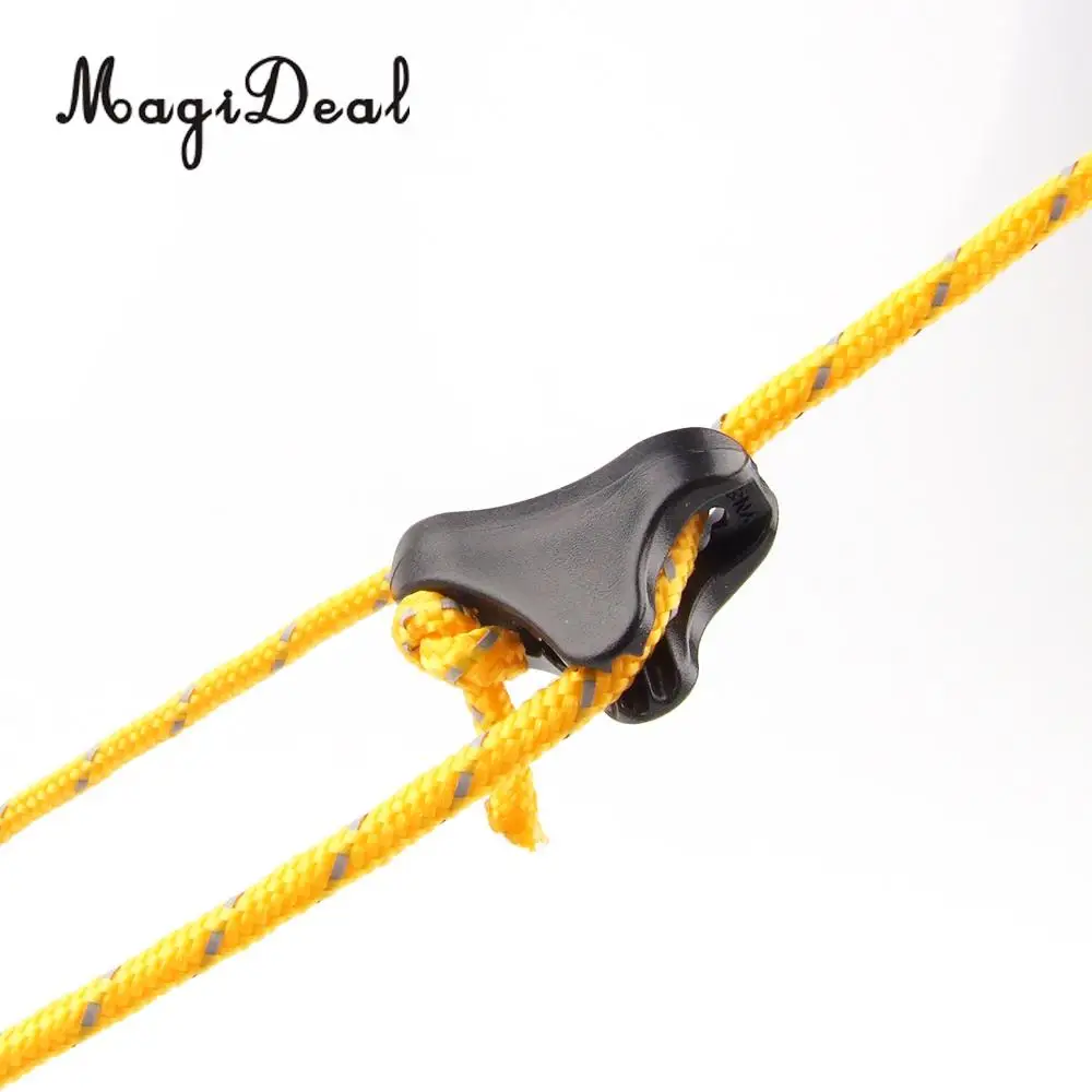 10 шт. пластиковые Нескользящие палатки для кемпинга MagiDeal веревки натяжители