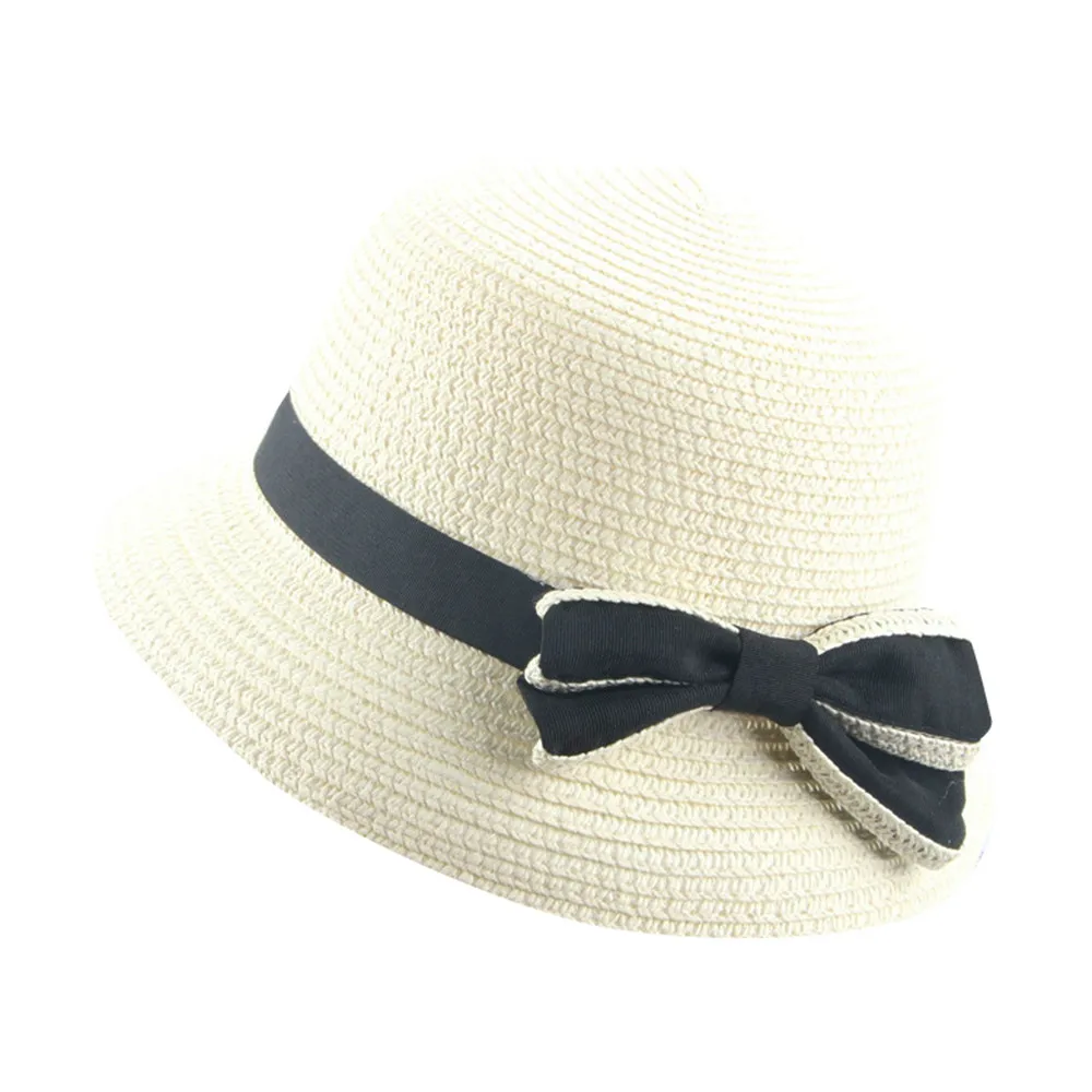 Новая Корейская соломенная шляпа с бантом и лентой на весну-лето для родителей