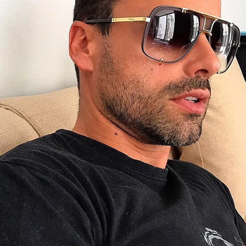 Популярные Модные Новые квадратные брендовые дизайнерские солнцезащитные очки