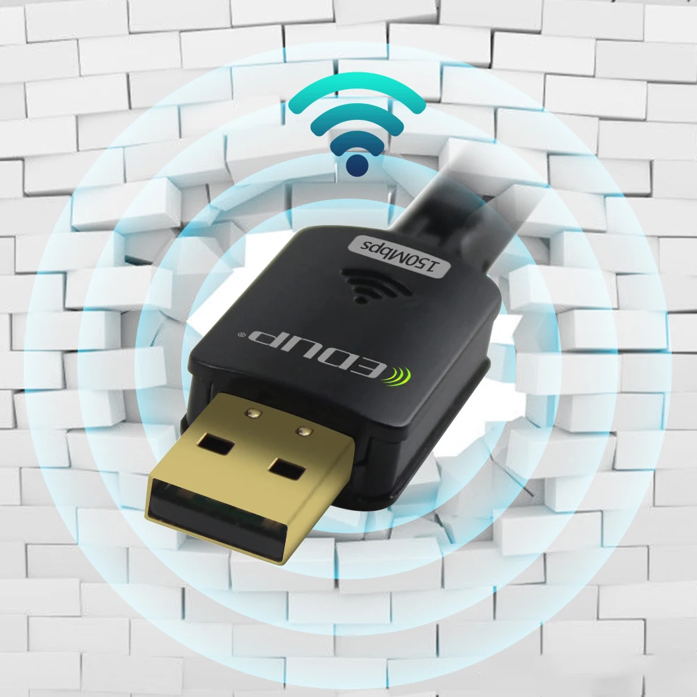 EDUP WiFi USB адаптер 802.11n 150Mbps 2 4 Ghz MT7601 беспроводной 6dBi антенна приемник для ПК