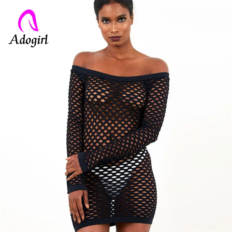 Прозрачное белое платье с вырезом лодочкой Сетчатое прозрачное облегающее