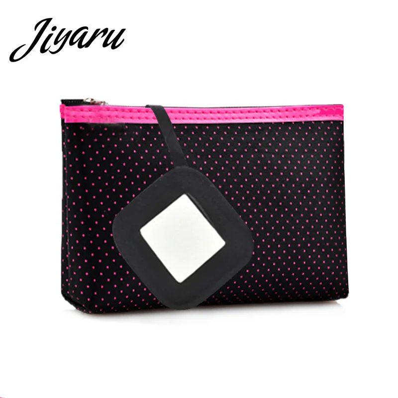 Портативные косметички сумочки для макияжа с зеркалом 2019 туалетный мешок