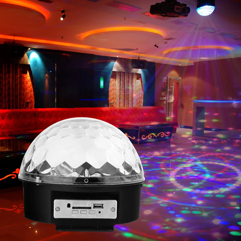 Bluetooth хрустальный магический шар Светодиодная сценическая лампа режимы