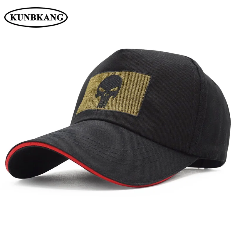 Высокое качество, мужская бейсбольная кепка с черепом, США, Каратель, Snapback, шапка с вышитыми костями, Мужская армейская тактическая Черная кепка, Спортивная Кепка