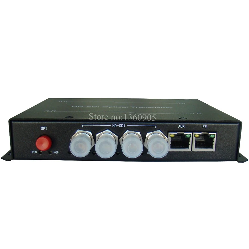 Многофункциональный оптический медиаконвертер 4 канала видео/аудио/Ethernet RJ45/RS485