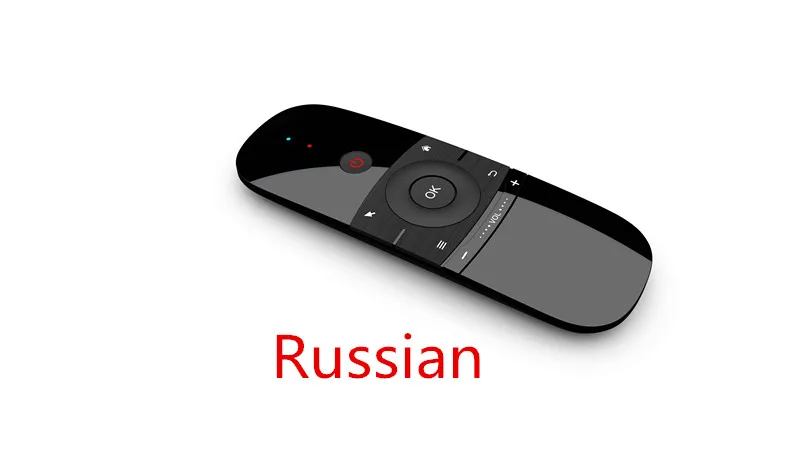 W1 клавиатура мышь беспроводная 2,4G Fly Air mouse Rechargeble Mini W1 пульт дистанционного управления для Android Tv Box/Mini Pc/Tv - Цвет: W1 RU