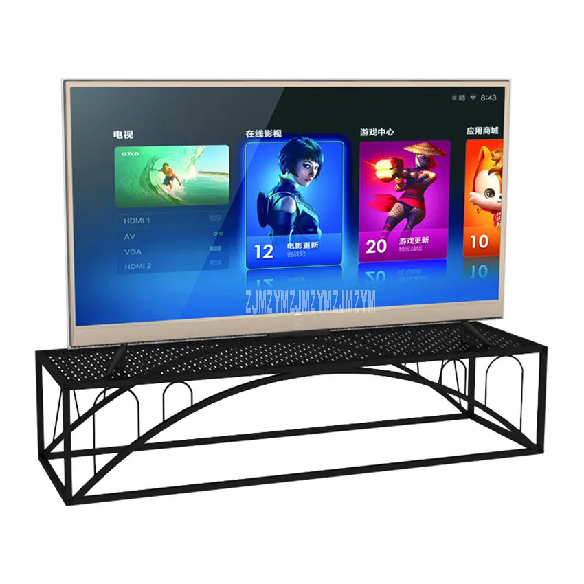

Universal Desktop LED LCD TV Stand Support Base Iron Art Metal Stronger Television Desk Tabletop TV Base Bracket 110*35*25cm