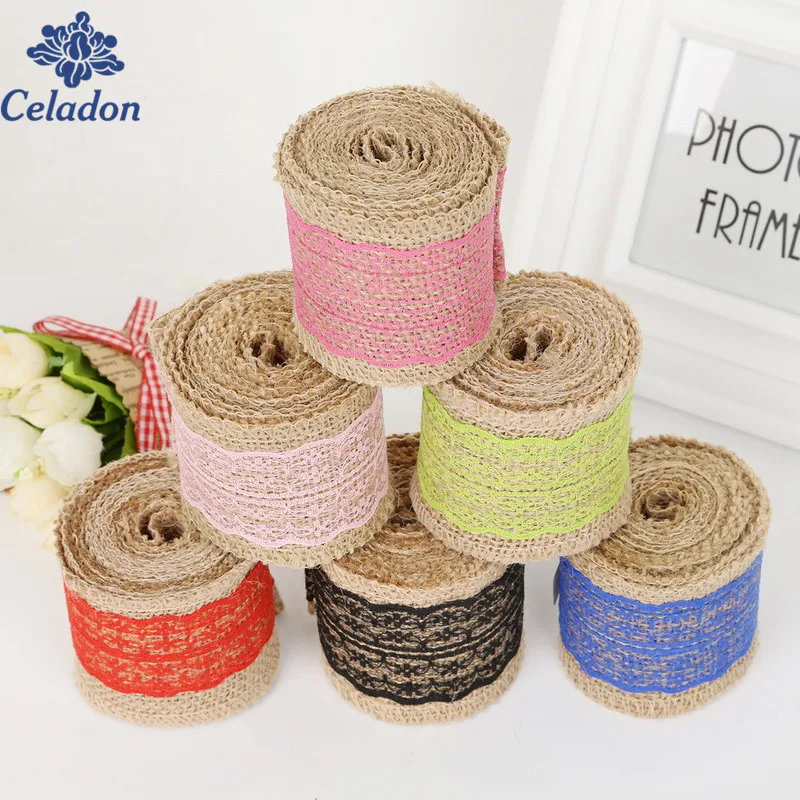 Лента из льняной кружевной ткани рулон лент ленты для подарков упаковочные