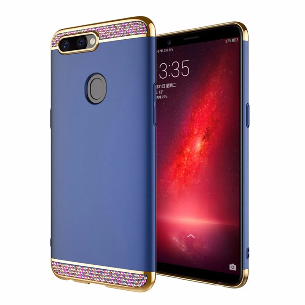 Цветной Кристальный чехол для Huawei Y9 2019 ударопрочный Жесткий ПК силиконовый Y5 Y6 Y7