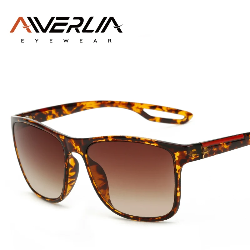 C3Leopard AIVERLIA, брендовые дизайнерские солнцезащитные очки, женские, Ретро стиль, квадратная оправа, солнцезащитные очки для мужчин, градиентные оттенки, UV400, унисекс, Oculos De Sol AI44 - Цвет линз: C3Leopard