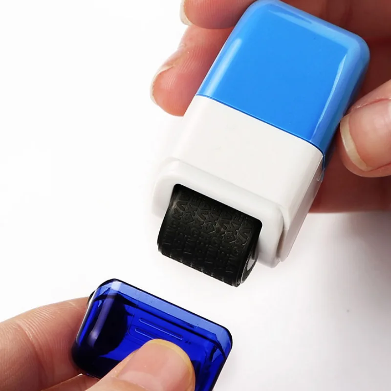 Штамп ролика предохранения от хищения идентичности Durle Self-Inking Идеально для уплотнения уединения личной информации