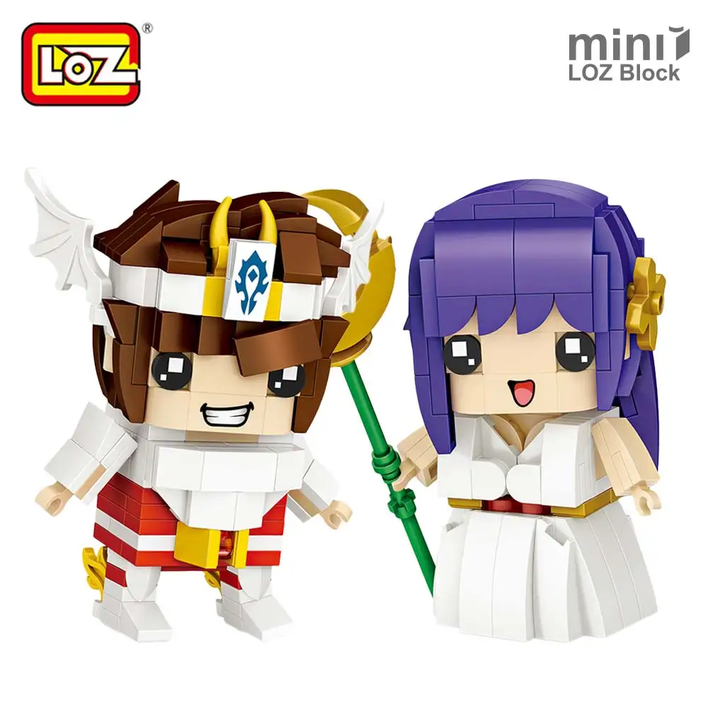 LOZ мини блоки воин Богиня Афина японского аниме фигурки Kawaii собраны игрушки