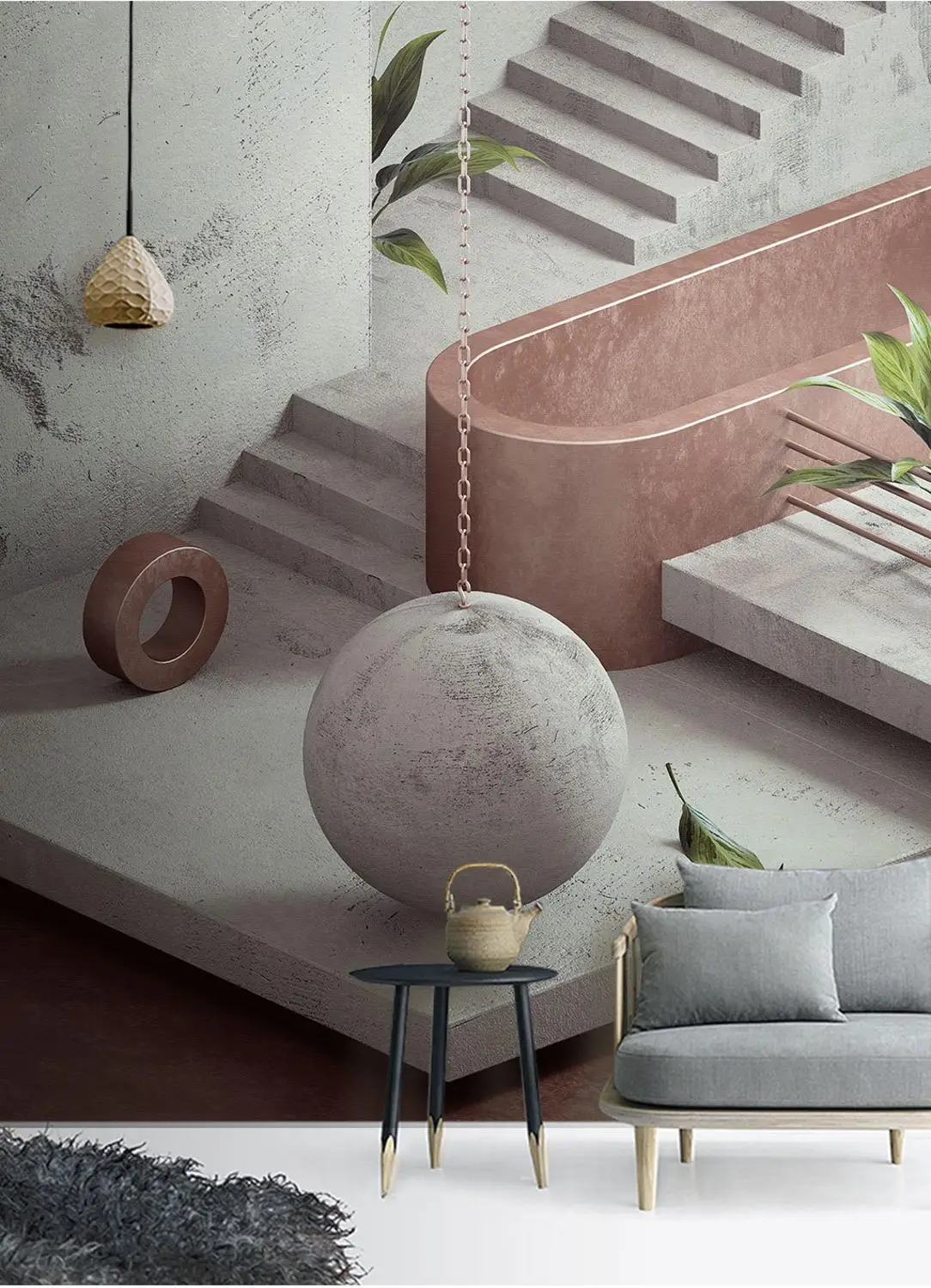 3D Водонепроницаемый самоклеющийся настенный стикер стереоскопические