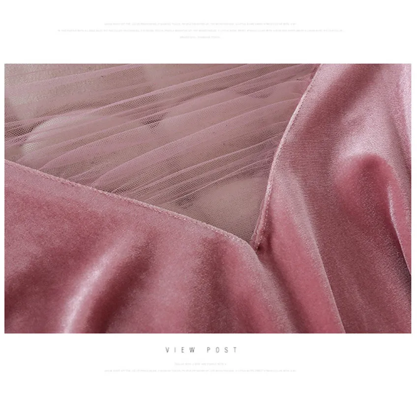 Женские вельветовые Блузки с длинным рукавом и треугольным вырезом Базовая