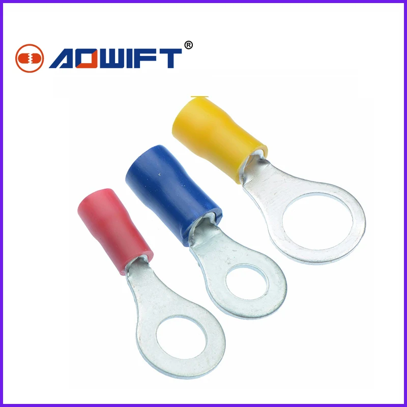aowift 10 комплектов / много красные и синие желтый изолирован электрические