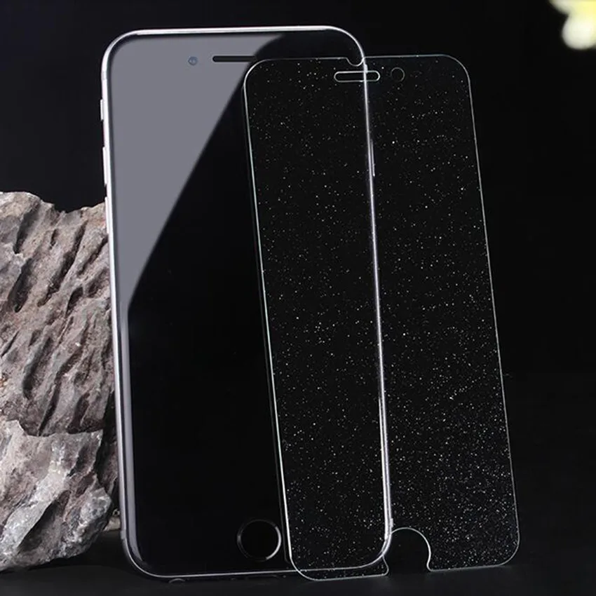 Закаленное стекло с алмазным блеском для iPhone 6 X Защита экрана 7 8Plus 5 защитная