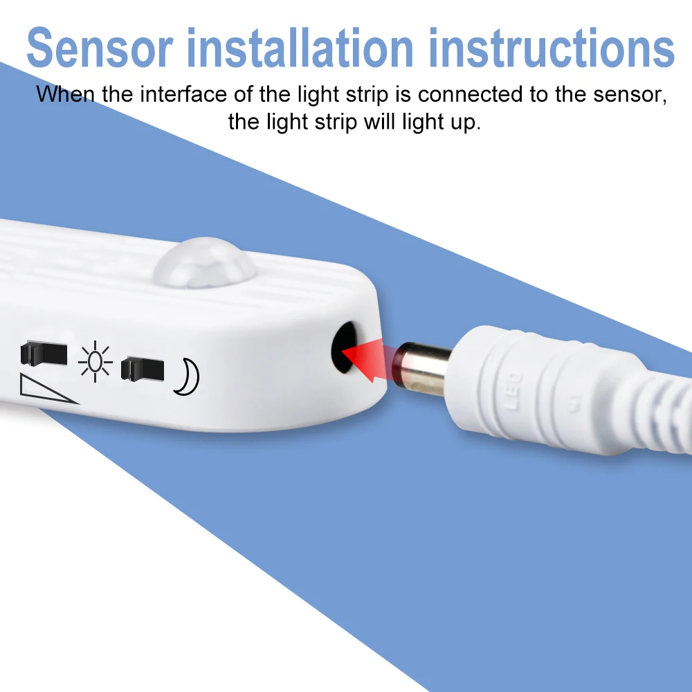 PIR Светодиодная лента 5 в гибкая трубка Led Fita водонепроницаемый DIY датчик движения