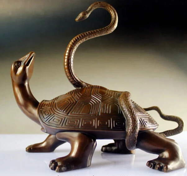 

Быстрая доставка USPS в США S0805 фотомагнитная медная Бронзовая статуя дракона