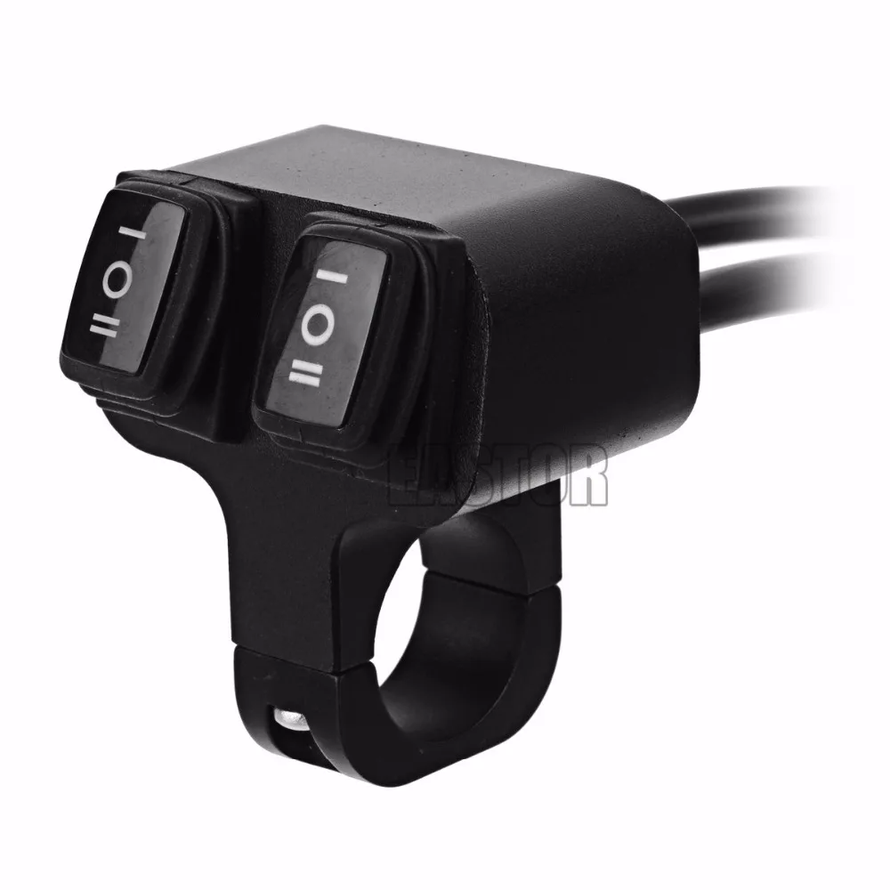 12v 16A Мотоцикл с ЧПУ Алюминий сплав переключатель 22-26 мм 2 варианта автоматического включения света фар мотоцикла Водонепроницаемый переключатели руль 2 Шестерни