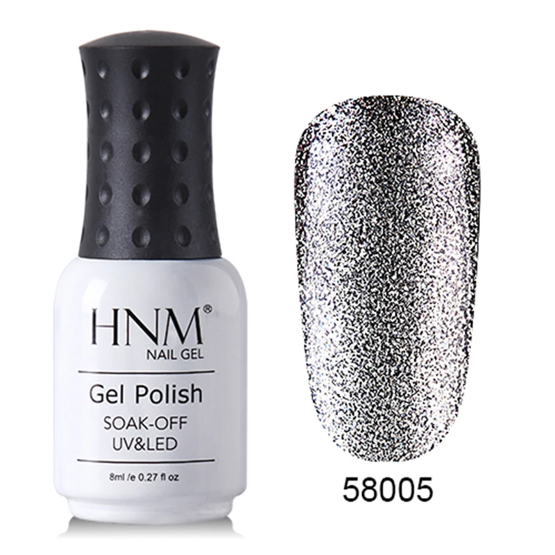 58005 HNM Bling Platinum гель для ногтей 8 мл Блеск УФ-гель для ногтей светодиодный светильник гель лак Полупостоянный Гель-лак грунтовка для ногтей - Цвет: 58005