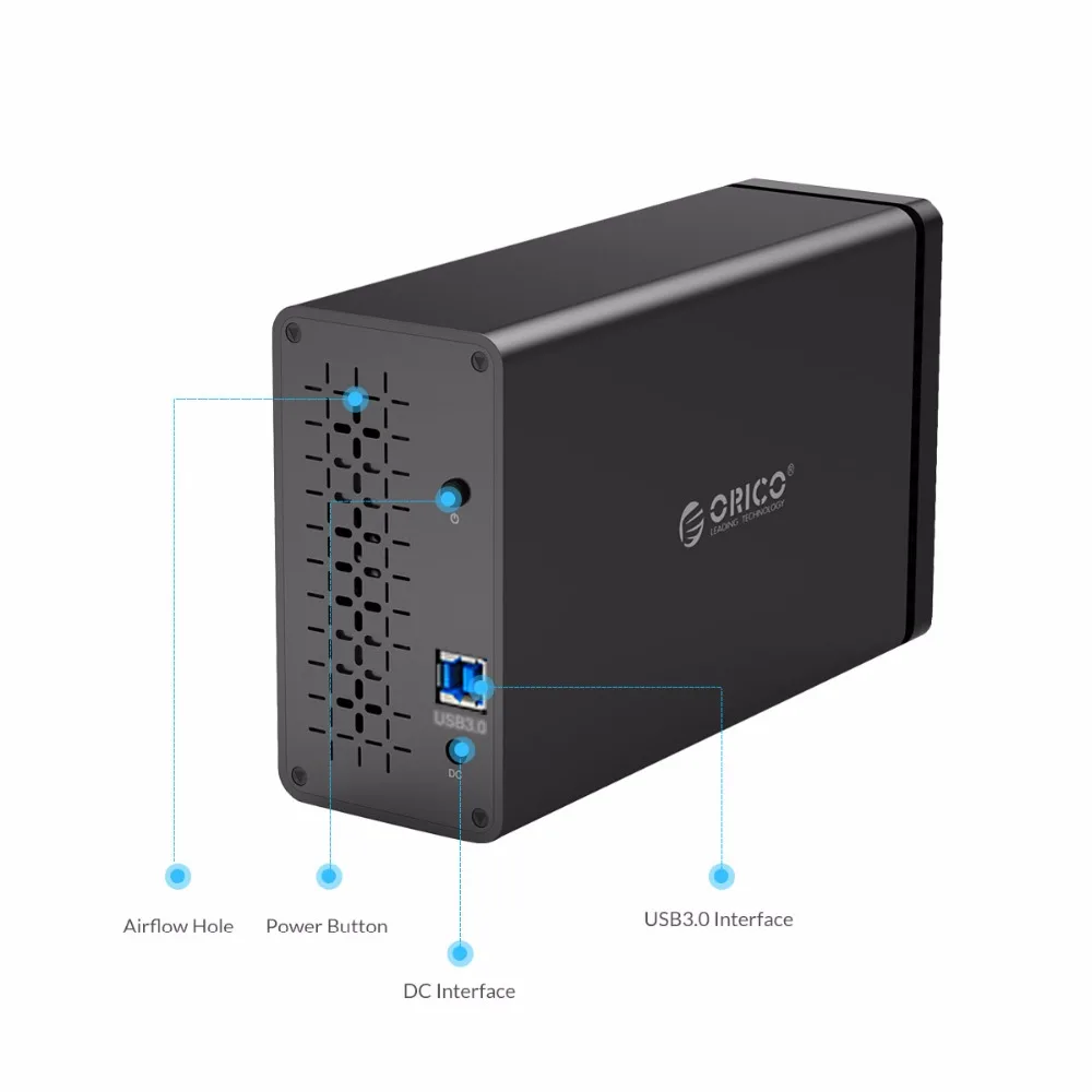 ORICO NS Series 2 Bay 3 5 ''USB3.0 док станция для жесткого диска алюминиевый корпус
