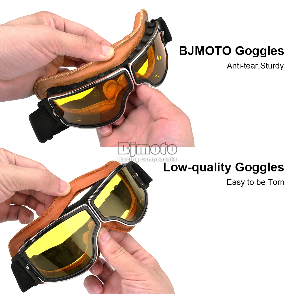 BJMOTO брендовые новые крутые очки для мотокросса, очки для мотоцикла, велосипедные очки, Круизер, стимпанк, ATV, велосипедные очки