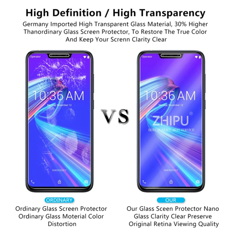 2 шт./партия закаленное стекло для Asus Zenfone Max M2 ZB633KL защитное стекло 2.5D 9H закаленное стекло для Asus Zenfone Max M2