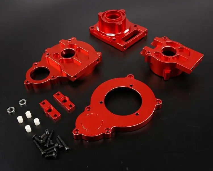 CNC сплав Центр diff коробка передач корпус дифференциала ДЛЯ 1/5 losi 5ive-T Rovan LT KM X2