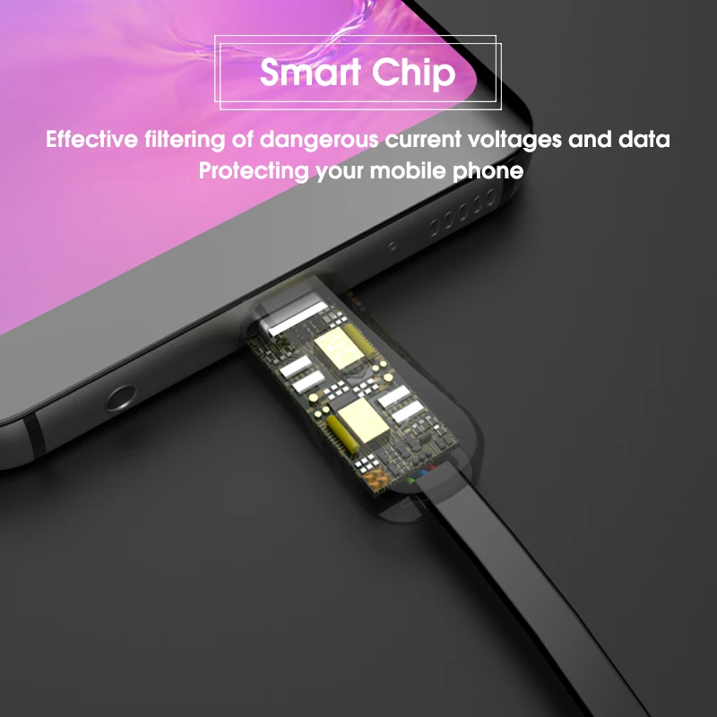 USB-кабель MOXOM типа C для Samsung S9 S8 Xiaomi mi9 Redmi note 7 кабель быстрой зарядки | Мобильные