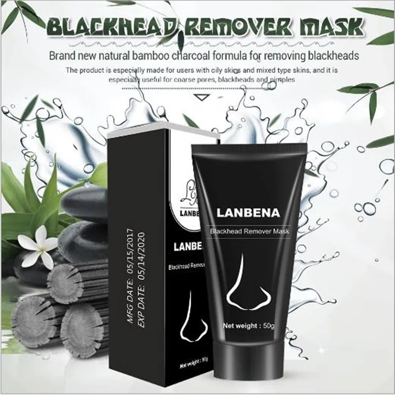 Черная маска LANBENA для лица от черных точек средство удаления уход за кожей