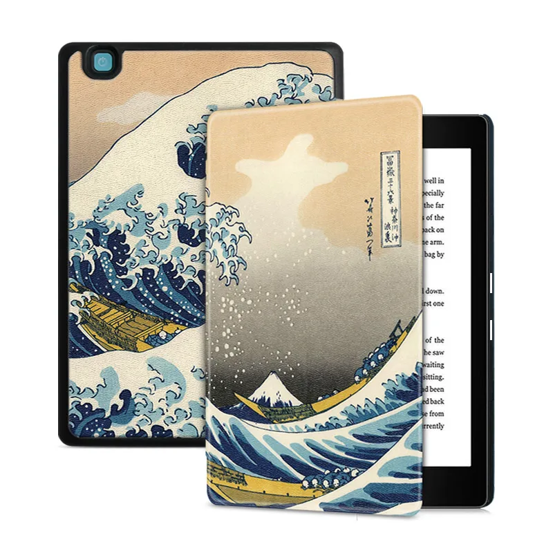 Умный чехол BOZHUORUI для Rakuten " Kobo Aura Edition 2 E-reader, с автоматическим пробуждением/сном, ультратонкий модный защитный чехол с рисунком