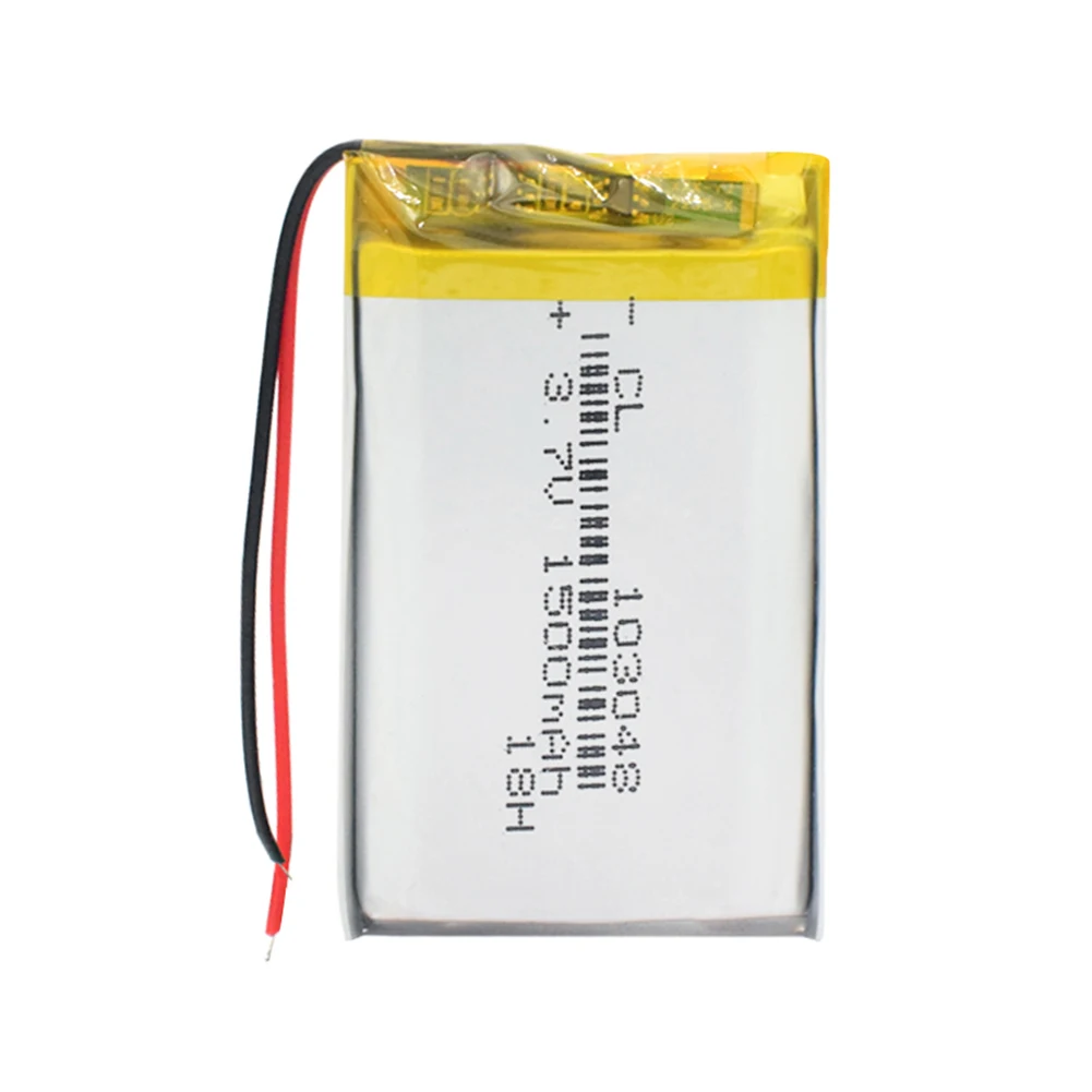 Перезаряжаемый литий-полимерный аккумулятор 1500mAh Li-Po, сменный аккумулятор 103048, самодельный Аккумулятор для MP3 MP4, DVD, динамика камеры