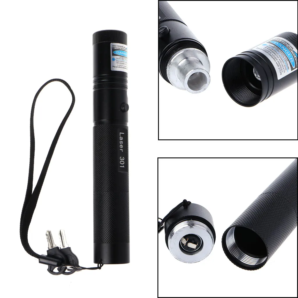 301 лазерная указка лазерный регулируемый фокус Видимый луч нм 5 мВт|Уличные