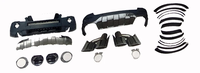 Пластик PP тюнинг обвес для Mercedes Benz ML W164 2008-2011 ML63AMG тела комплект W163 | Автомобили и