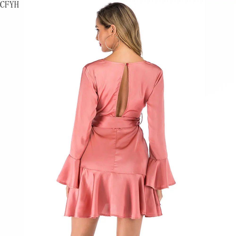 

Summer Sexy Women Bandage Dress V Neck Backless Beach Party Elegant Bodycon Dress Night Club Mini Dresses Vestidos