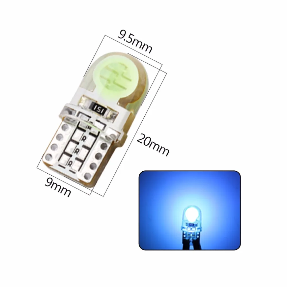 10 шт. светодиодный Автомобильные светодиодные лампы T10 194 168 W5W COB 8 SMD|Сигнальная