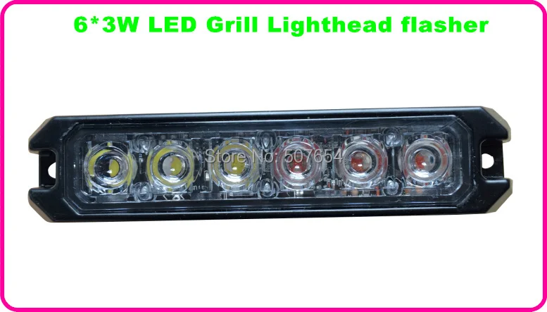 Яркий 6 светодиодов * 3W фары для автомобилей с поверхностным монтажом сигнальная