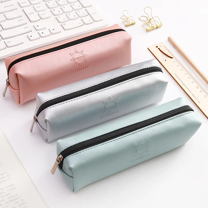 

Large Capacity Creative Stationery Case for Men and Women Korean PU Containing Pencil Bag