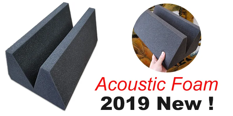 2 шт 12x12x24 см(4,7x4,7x9,4 дюйма) Акустическая пенная панель басовые ловушки звукопоглощение лечение звука