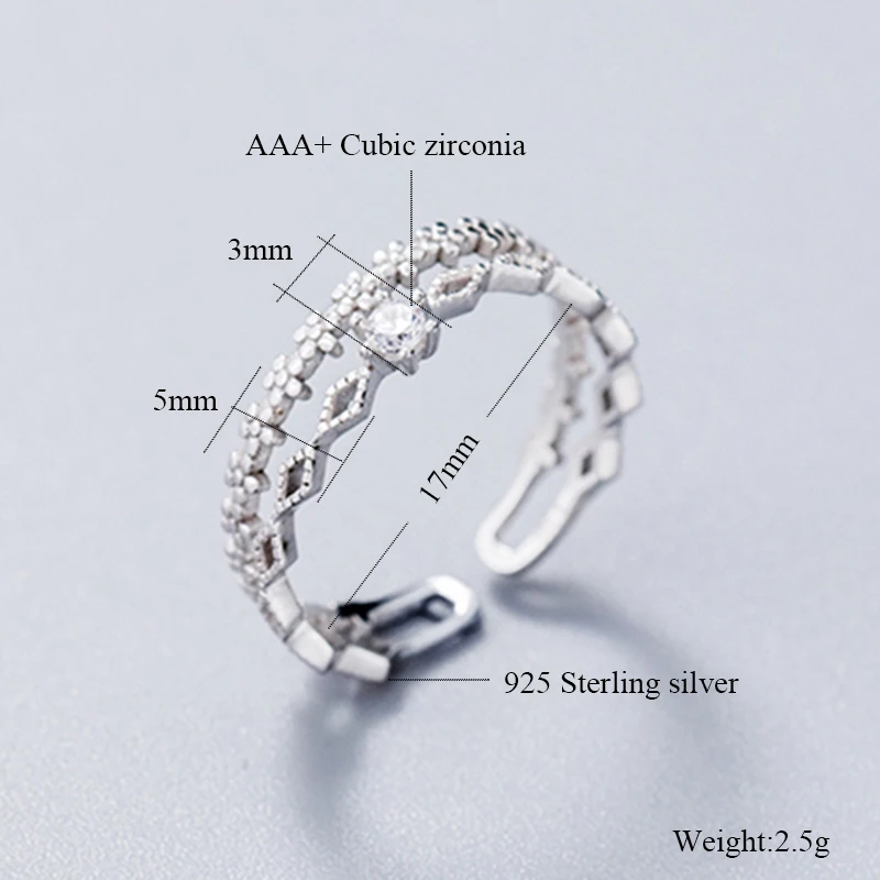 Женское кольцо из серебра с фианитом|Кольца| |