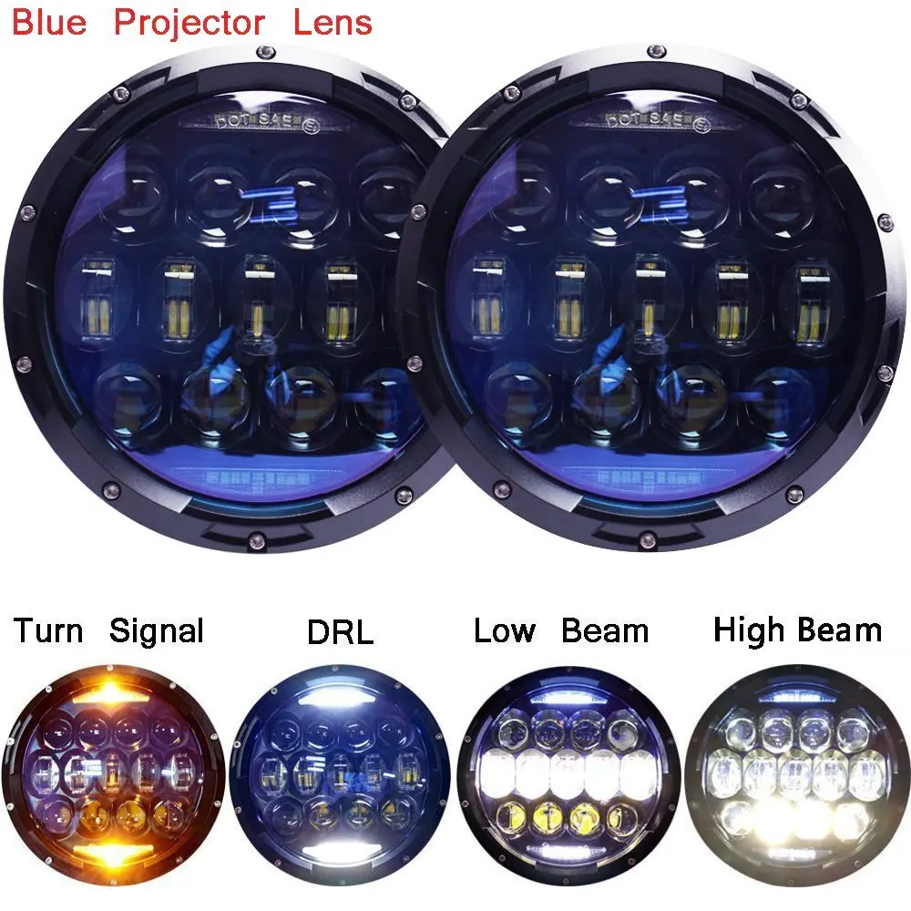 7-дюймовый круглый светодиодный налобный фонарь комплект для переоборудования