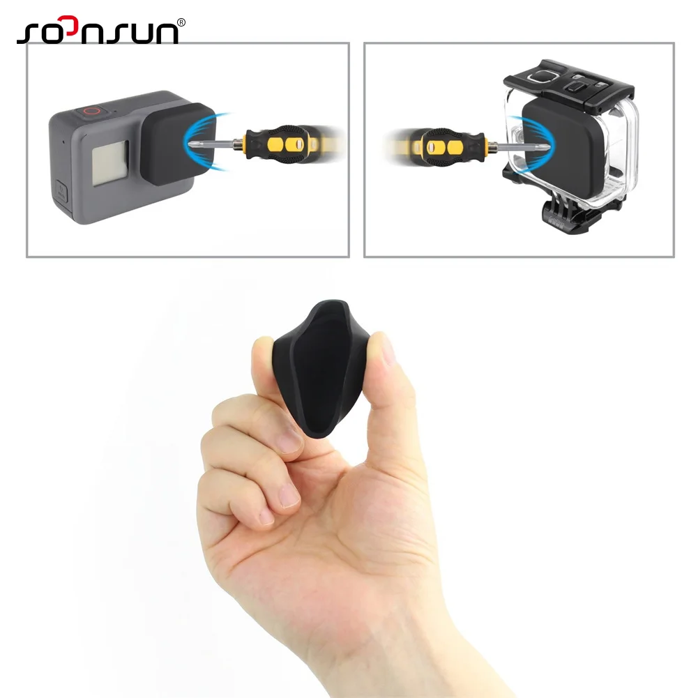 Мягкая силиконовая крышка для объектива камеры SOONSUN 2 в 1 + чехол с суперкостюмом