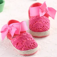 wonbo baby girl newborn shoes spring summer sweet very light mary jane big bow knitted dance ballerina dress pram crib shoe