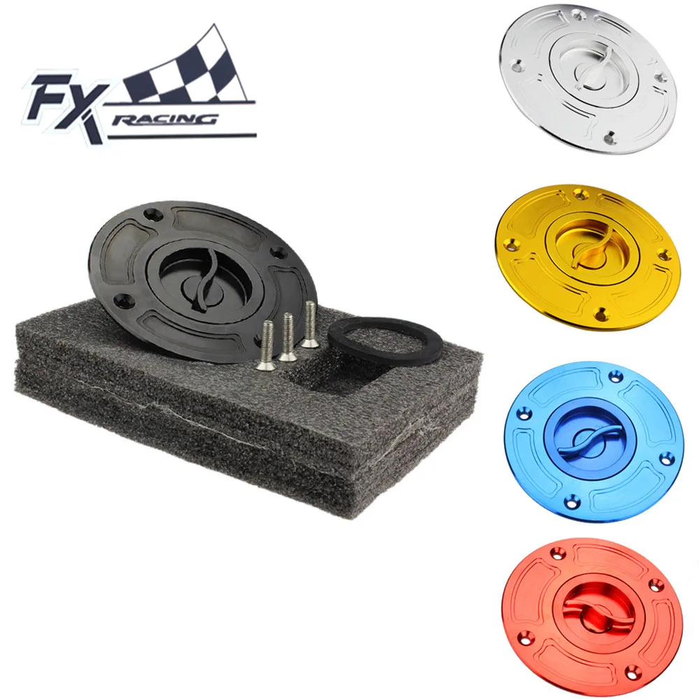 FX CNC 108 мм алюминиевый топливный бак для мотоцикла крышка без ключа Suzuki GSXR1300 Hayabusa