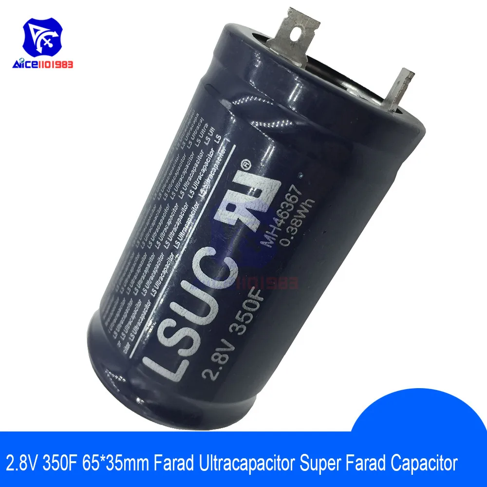 Ultrakapactor 2 8 В 350F 65*35 мм низкочастотный конденсатор супер фарадный ESR 2.8V350F 65x35 для
