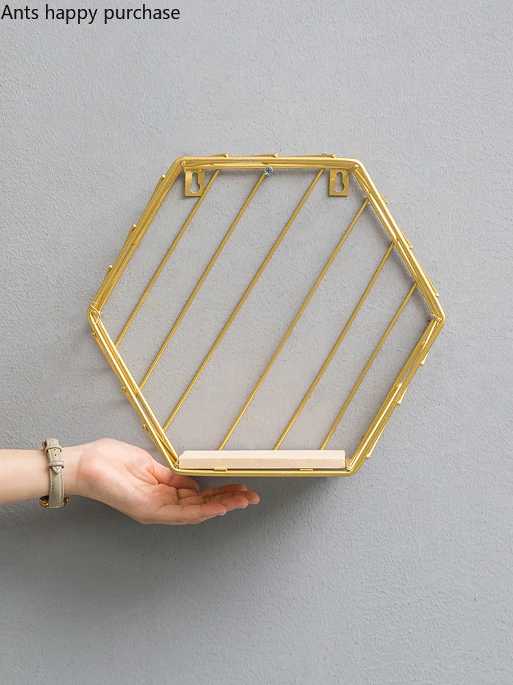 Креативная настенная полка в скандинавском стиле железные настенные украшения