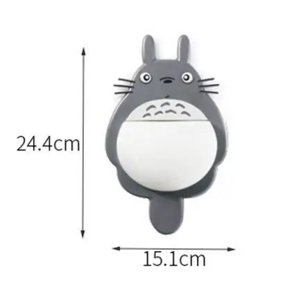cartoon animal Totoro sucker storage rack Plastic toothbrush shelf bathroom Wash supplies and toothpaste children Spoon holders