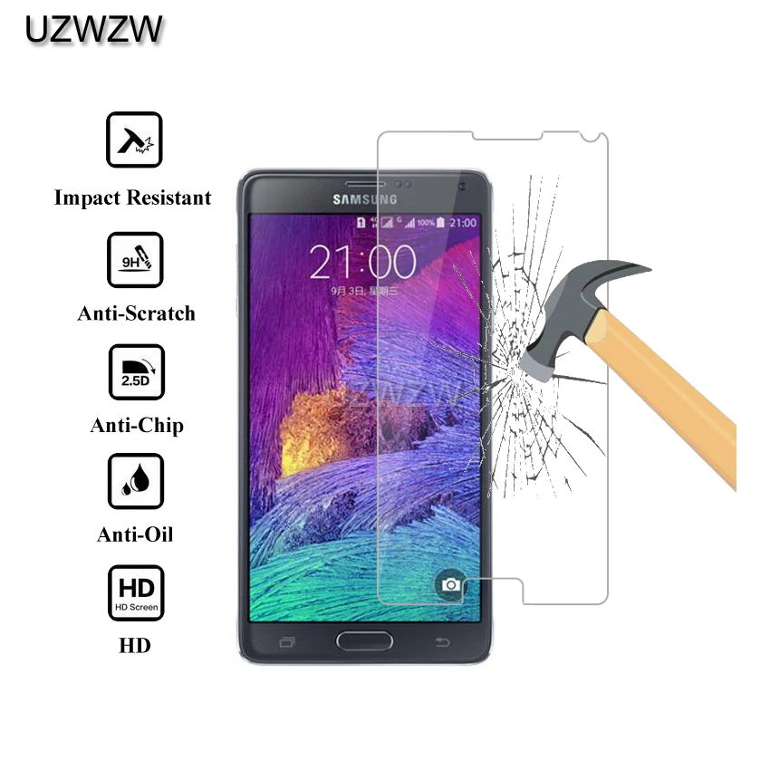 2.5D HD закаленное стекло для samsung Galaxy Note 4 защитная пленка для экрана для samsung Galaxy Note 4