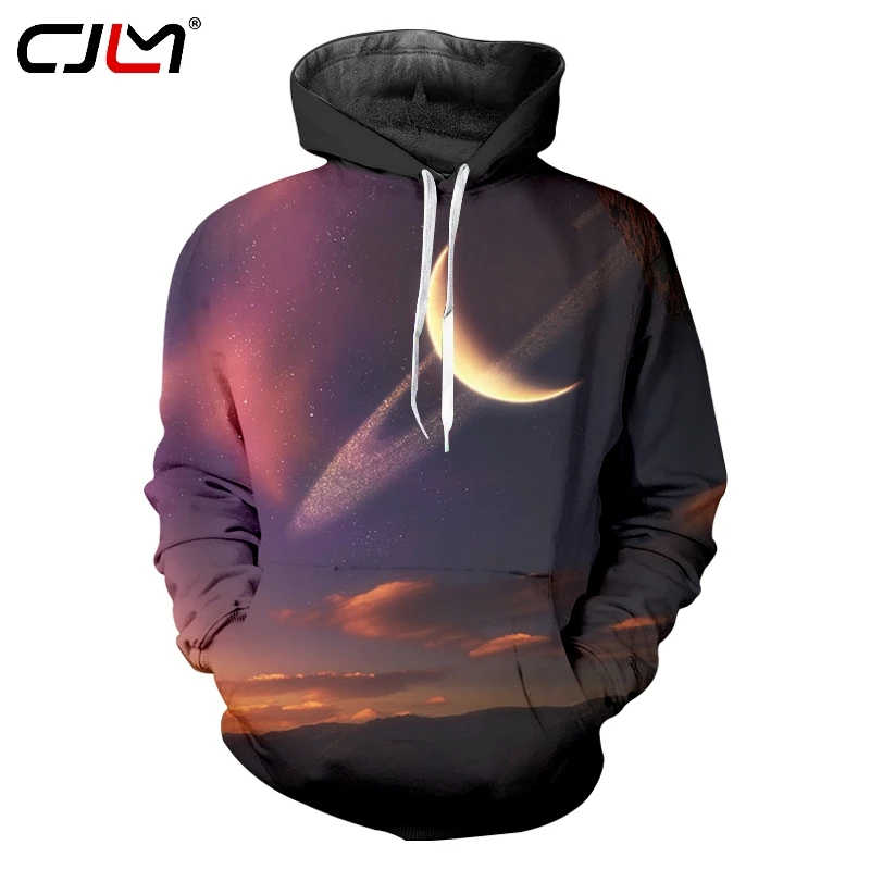 Новое поступление цветные мужские толстовки CJLM с 3D рисунком звездного неба