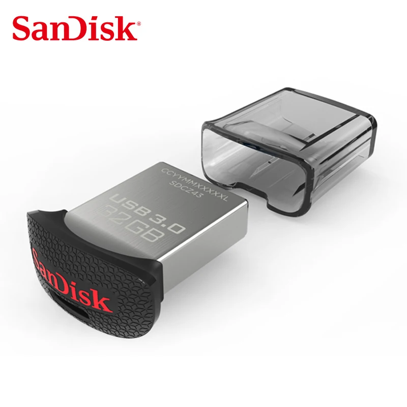 SanDisk Ultra Fit usb флэш накопитель CZ43 мини 16 г 32 64 128 memory stick flash Поддержка официальный